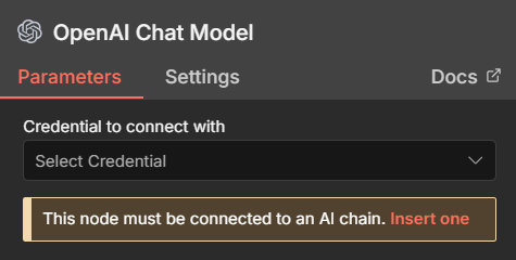 n8n: Select Credential