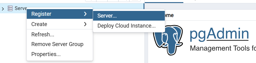 postgre: подключение к БД