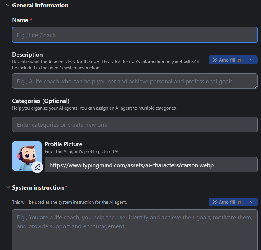 sandbox: Заполнение полей»